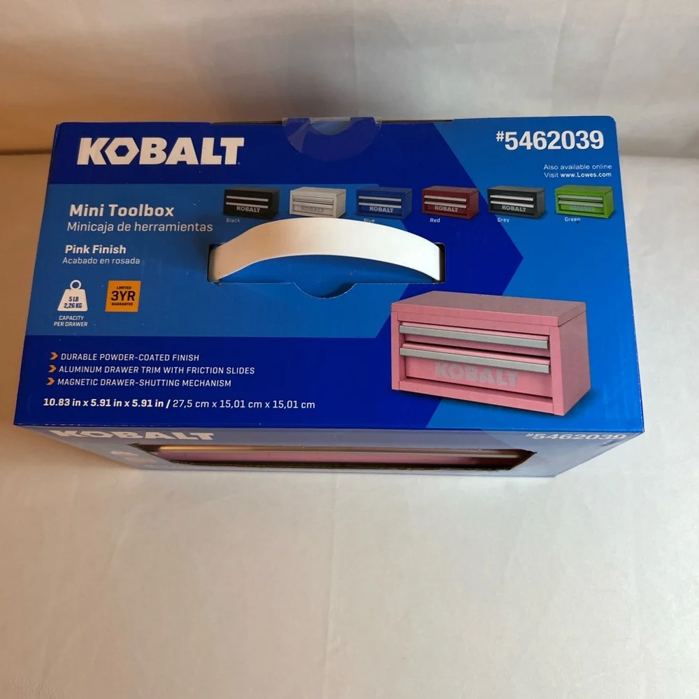Kobalt Mini 2 Drawer Toolbox Pink